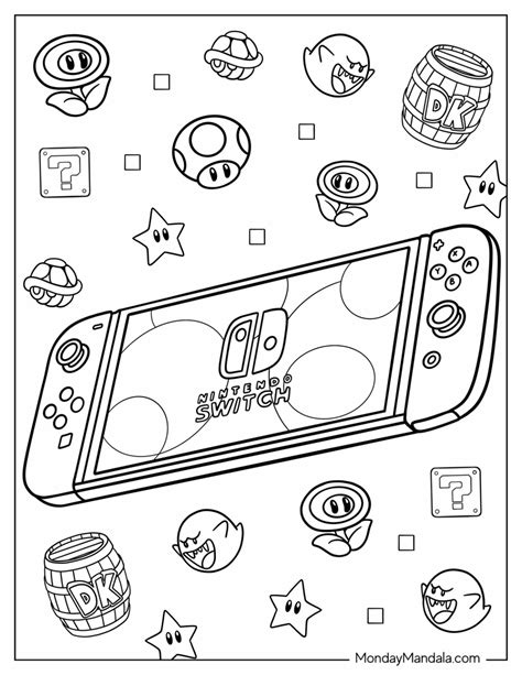 nintendo coloring pages|Nintendo Coloring Pages